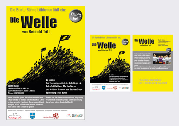 Plakat und Postkarte Die Welle